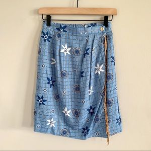 Vintage • deadstock tropical beach wrap skirt 6